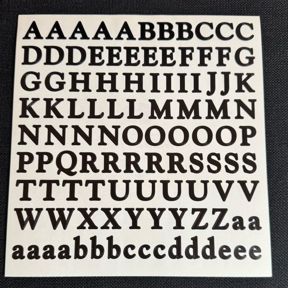 New Creative Memories Large ABC/123 Classic Letters Sets 2 Black are available